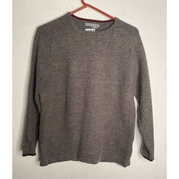 Smartwool Sweater Womens Large 100% Wool Gray Pullover Crew Neck Casual HikeTrek - Picture 1 of 9
